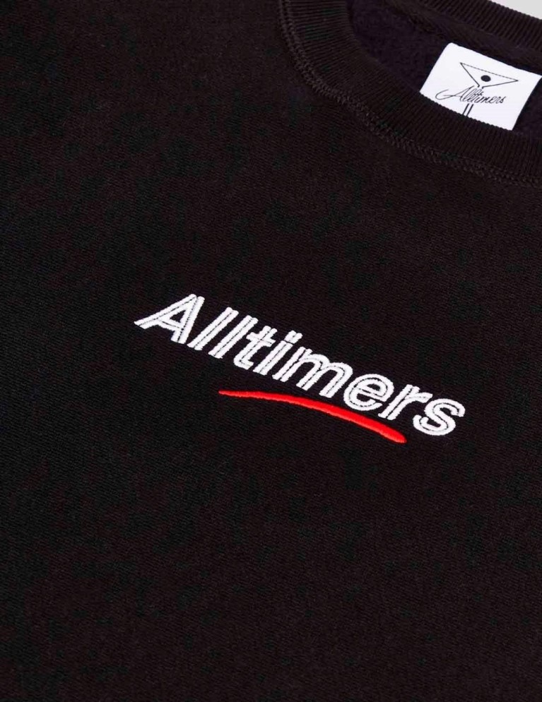 Slender ALLTIMERS mini estate ricamato equipaggio nero